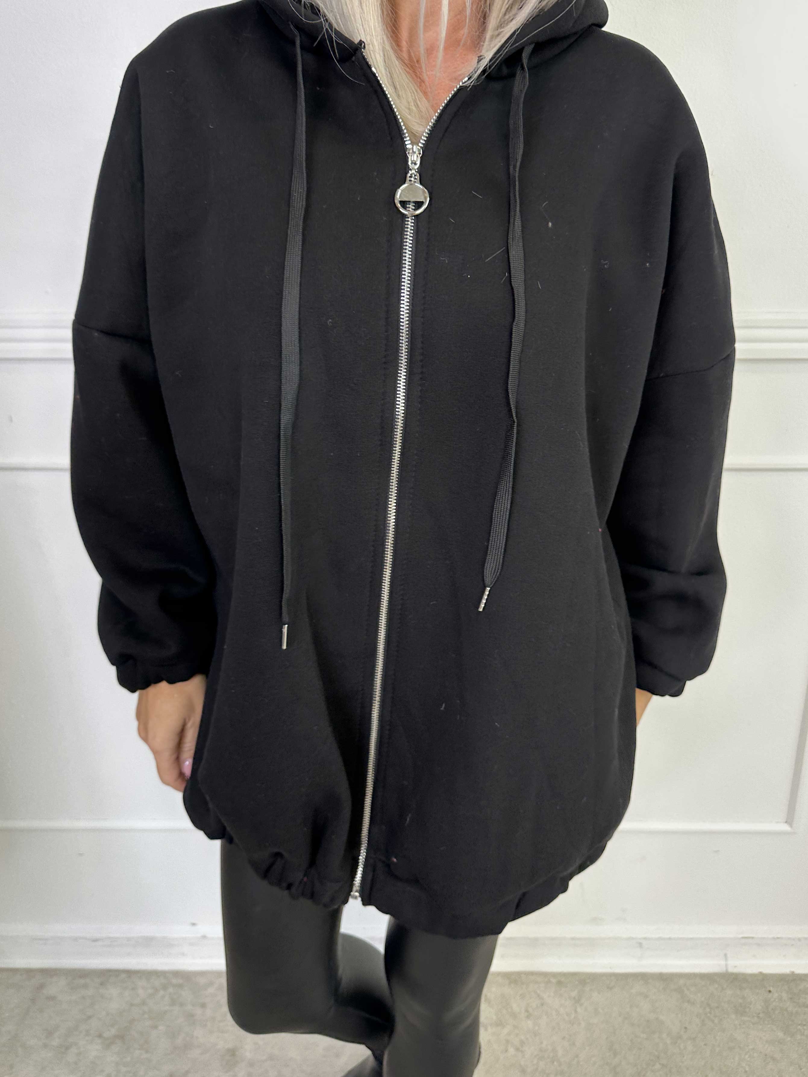 Iverna - Blød oversize hoodie med tekst